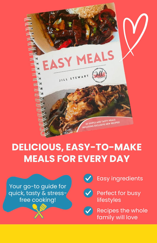 “Jill Bakes Easy Meals” Hard Copy